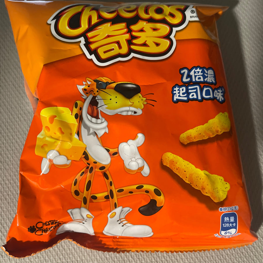 Cheetos Double Cheese Flavor (Taiwan) — front of pack at Exotic Snaxx Chicago