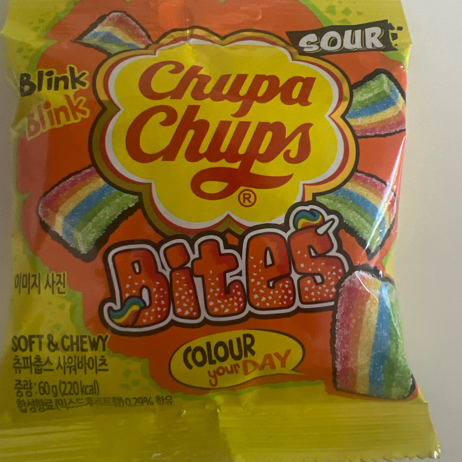 Chupa Chups Sour Bites (Imported from Korea) — front of pack at Exotic Snaxx Chicago