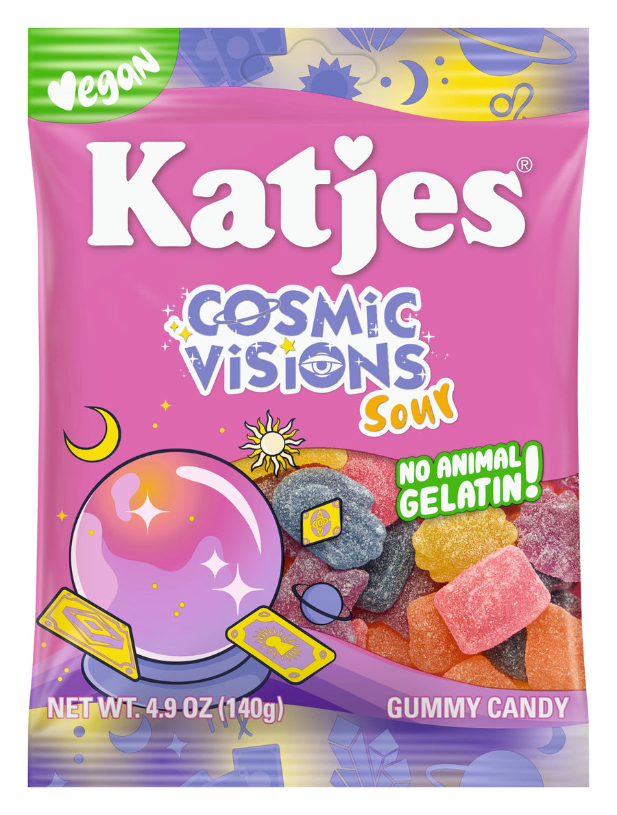 Katjes Cosmic Visions Sour, 4.9oz, — front of pack at Exotic Snaxx Chicago