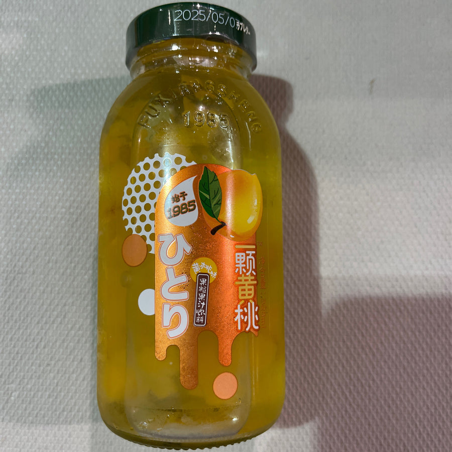 Fuxiangsheng Yellow Peach Drink — front of pack at Exotic Snaxx Chicago