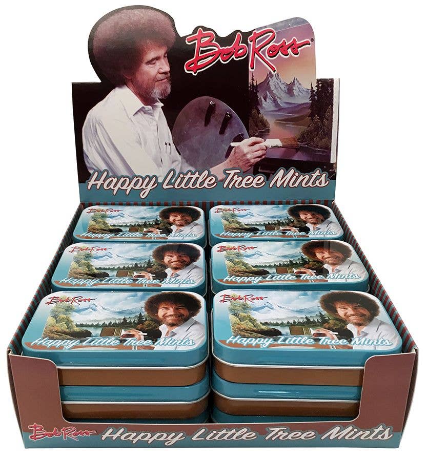 Bob Ross Happy Little Tree Mints — front of pack at Exotic Snaxx Chicago