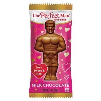 The Perfect Man Milk Chocolate Bite Sized 1oz, &mdash; second view