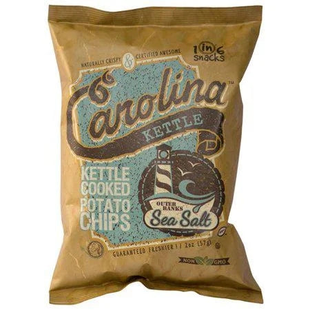 Carolina Outer Banks Sea Salt Potato Chips — front of pack at Exotic Snaxx Chicago