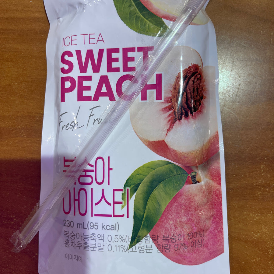 Balance Grow Sweet Peach Ice Tea — front of pack at Exotic Snaxx Chicago