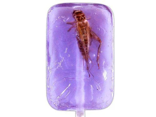 Cricket Sucker Candy Cricket Sucker Grape — front of pack at Exotic Snaxx Chicago