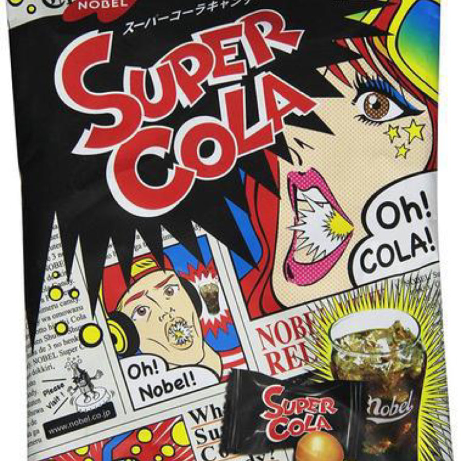 Nobel Super Cola Candy ( Japan ) — front of pack at Exotic Snaxx Chicago