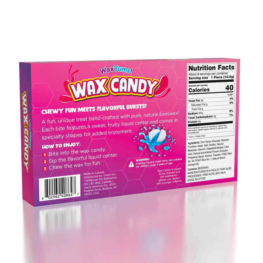 WaxYums!™ – TikTok Viral Wax Candy with Fruity Center 3 oz &mdash; second view
