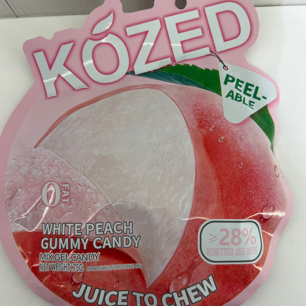 Kózed White Peach Gummy Candy (75g)