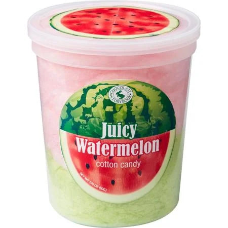 Juicy Watermelon Cotton Candy — front of pack at Exotic Snaxx Chicago