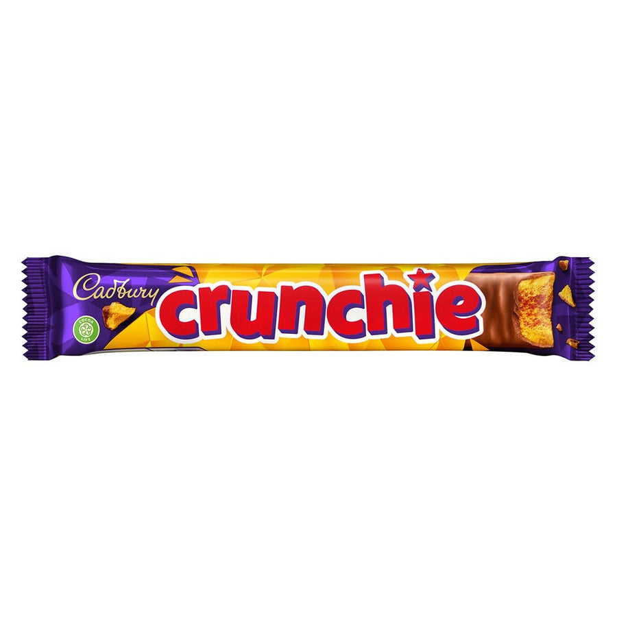 Cadbury Crunchie, 48ct Case — front of pack at Exotic Snaxx Chicago