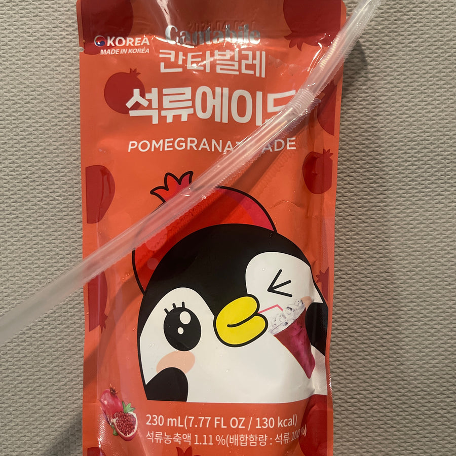 Cantabile Pomegranate Ade (Korea) — front of pack at Exotic Snaxx Chicago