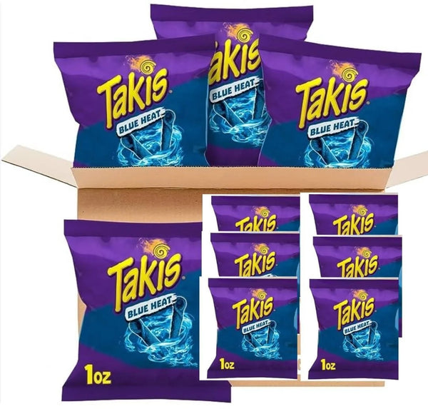 Takis Rolls Spicy Blue Heat Made in Mexico
