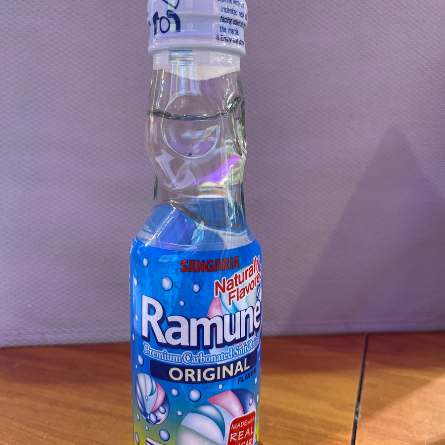 Ramune Soda – Original 200 mL (Product of Japan — front of pack at Exotic Snaxx Chicago
