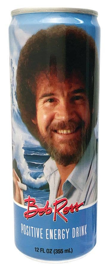 Bob Ross Positive EnergyDrink — front of pack at Exotic Snaxx Chicago