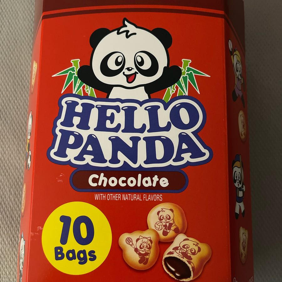 Meiji Hello Panda Chocolate – Family Pack (USA) — front of pack at Exotic Snaxx Chicago