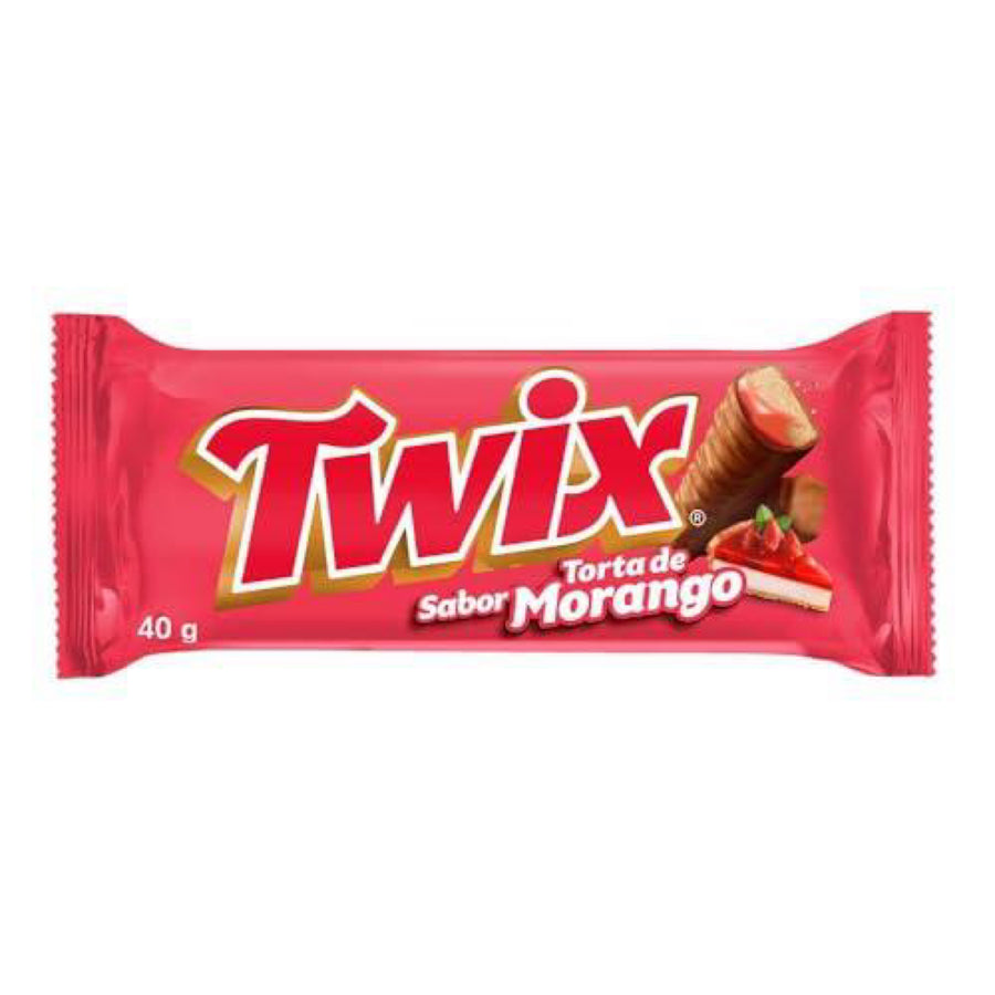 Twix Strawberry ( Brazil ) — front of pack at Exotic Snaxx Chicago