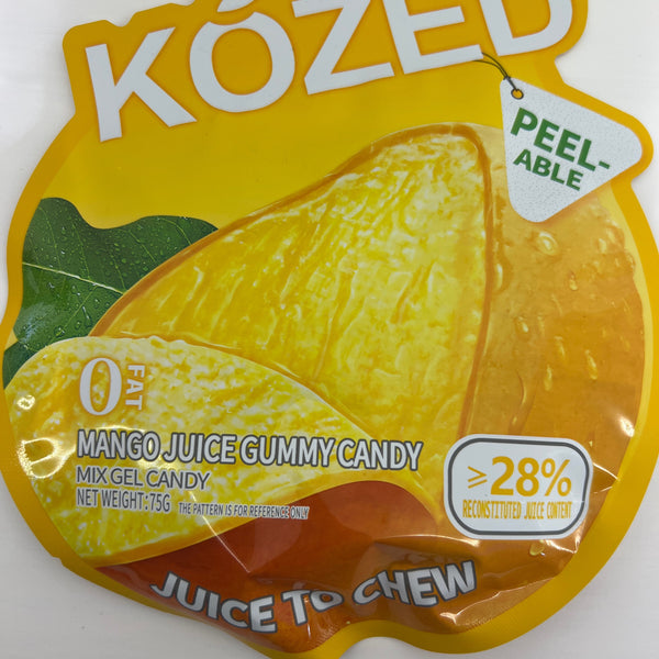Kózed Mango Juice Gummy Candy (75g)