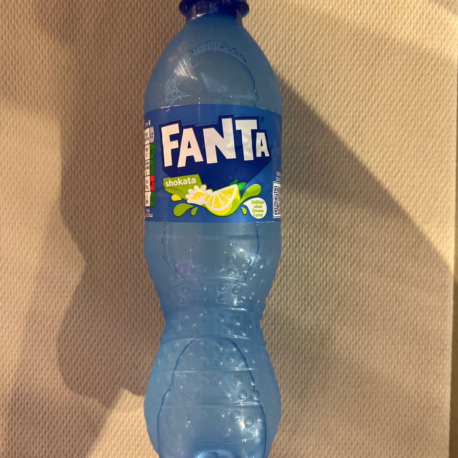 Fanta Shokata Bottle — front of pack at Exotic Snaxx Chicago