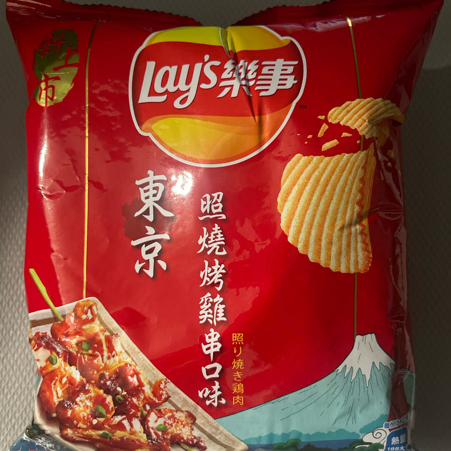 Lay’s Tokyo Teriyaki Chicken Flavor (Taiwan) — front of pack at Exotic Snaxx Chicago