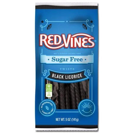 Red Vines Sugar Free Twists Soft Chewy Candy — front of pack at Exotic Snaxx Chicago