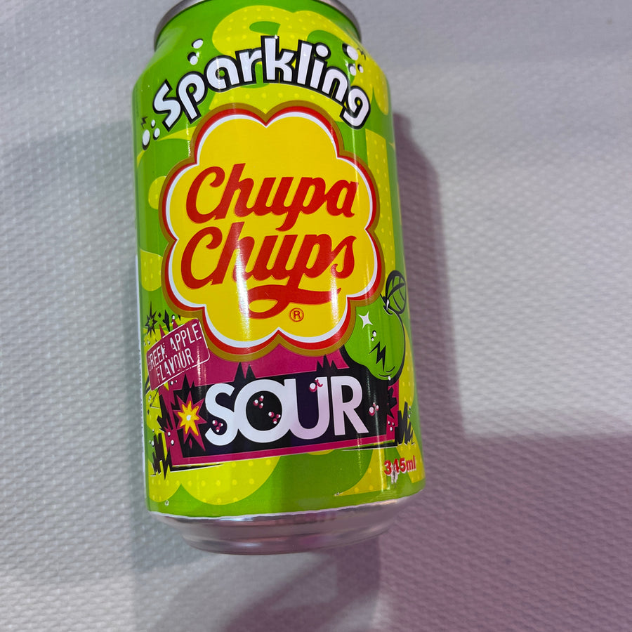 Chupa Chups Green Apple ( Korea ) — front of pack at Exotic Snaxx Chicago