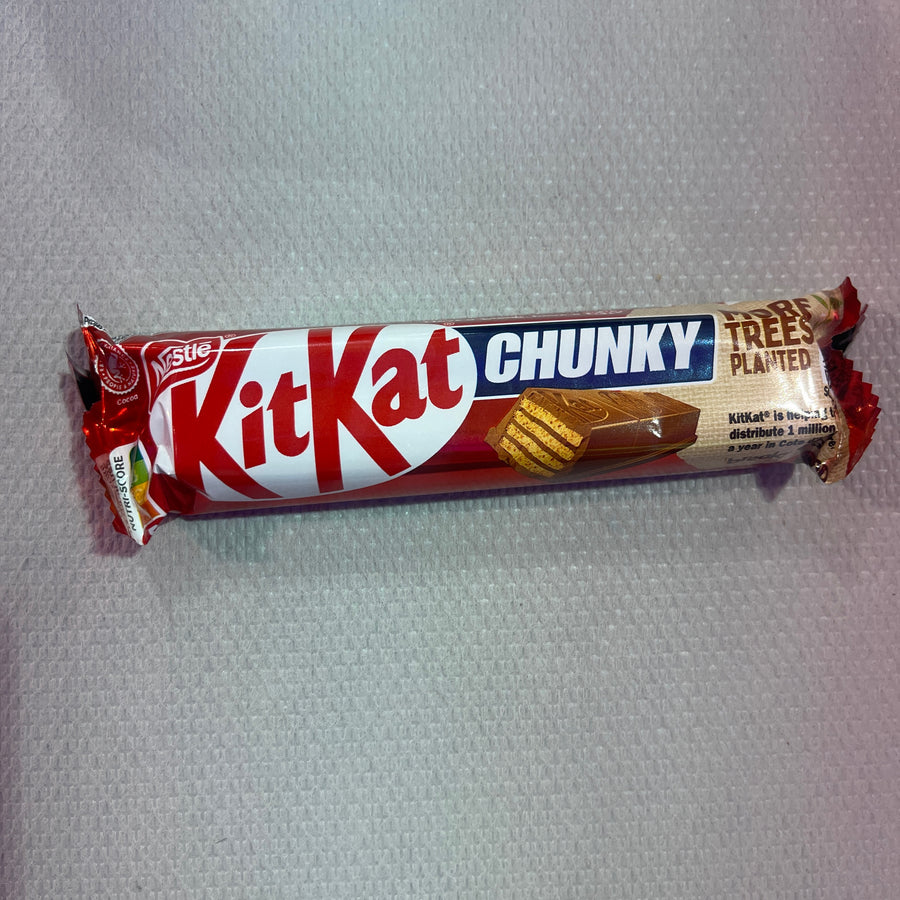 KITKAT CHUNKY(Lithuania) — front of pack at Exotic Snaxx Chicago