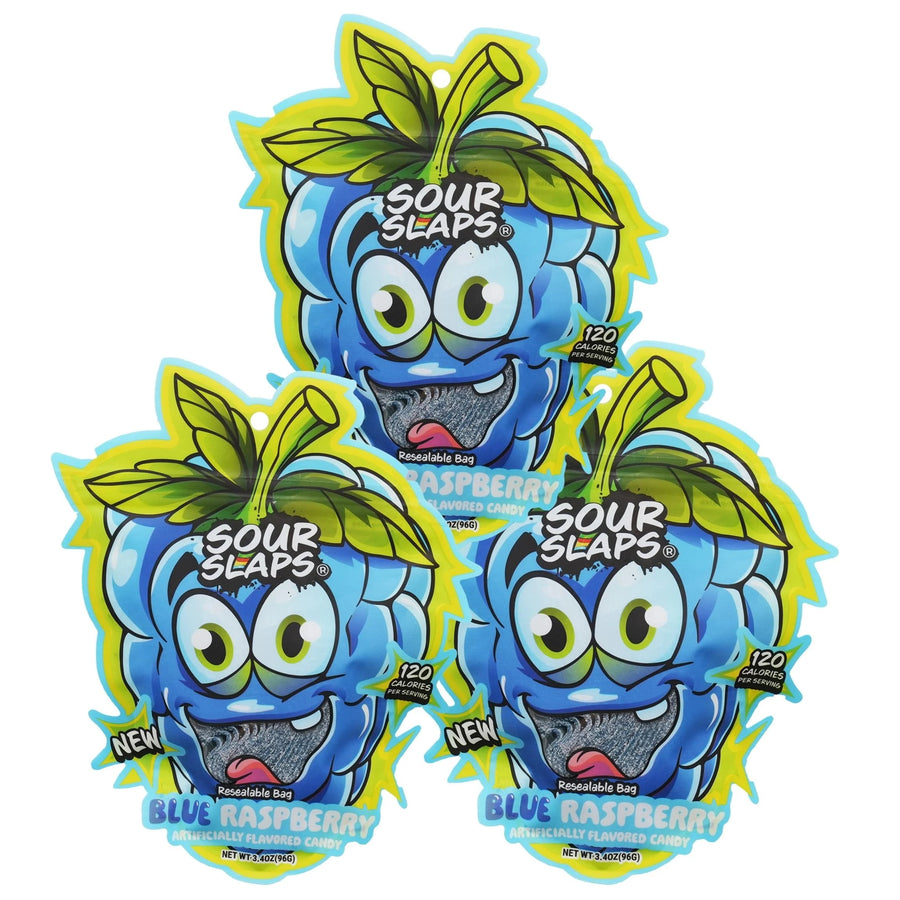 Sour Slaps Mango Flavored Made in Netherlands — front of pack at Exotic Snaxx Chicago