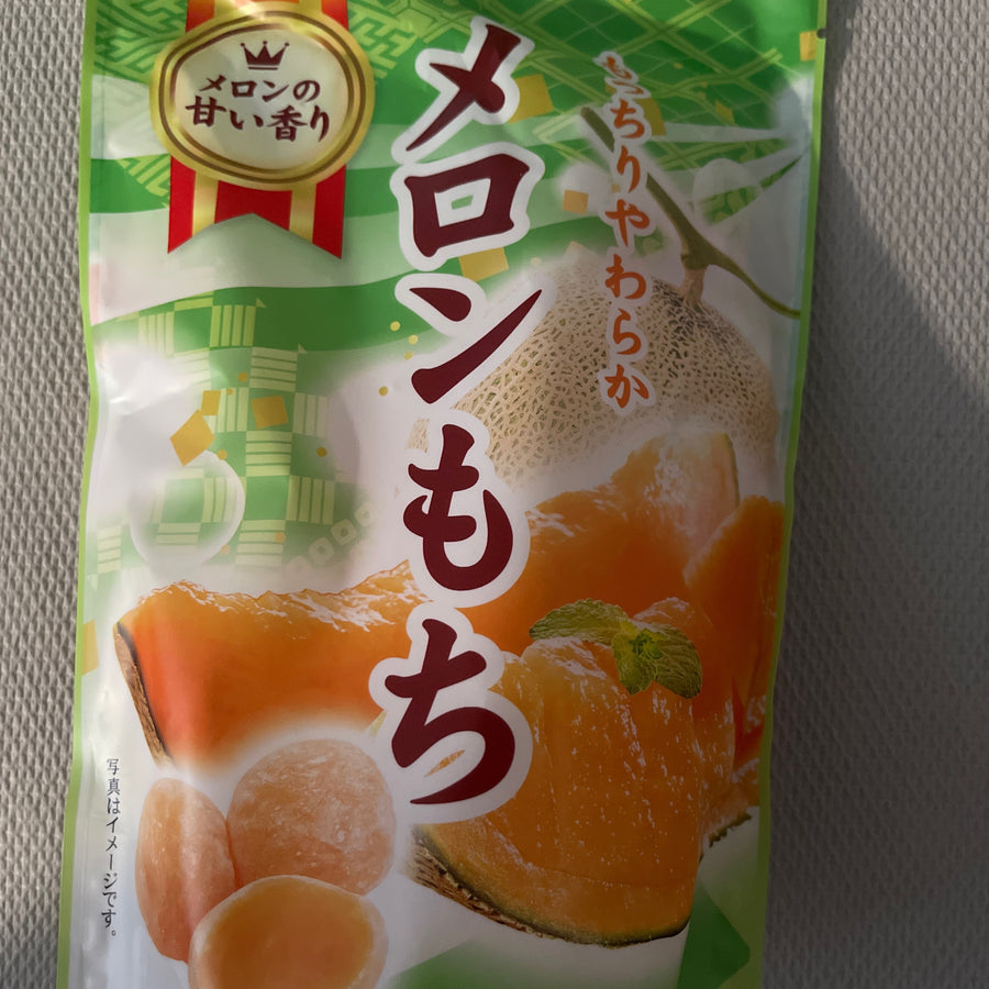 Seiki Melon Mochi – Stand Pack (Japan) — front of pack at Exotic Snaxx Chicago