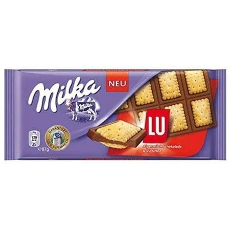 Milka Lu Biscuits Germany — front of pack at Exotic Snaxx Chicago