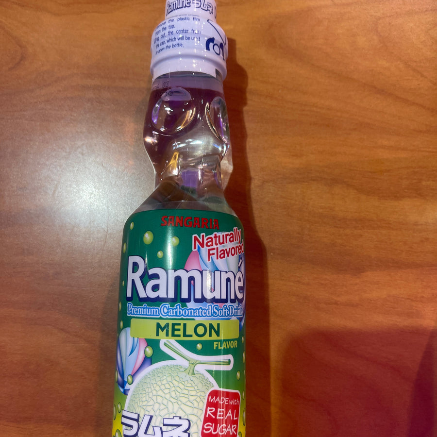 Sangaria Ramune Melon — front of pack at Exotic Snaxx Chicago