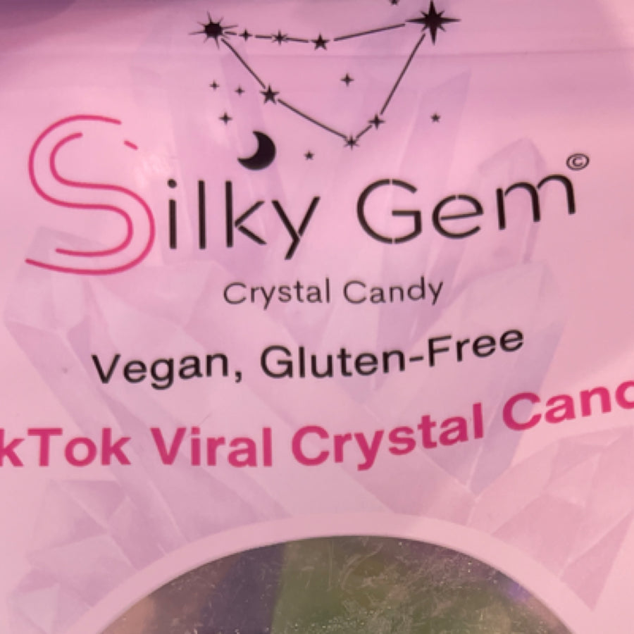 Silky Gem Tiktok Viral Crystal Candy — front of pack at Exotic Snaxx Chicago