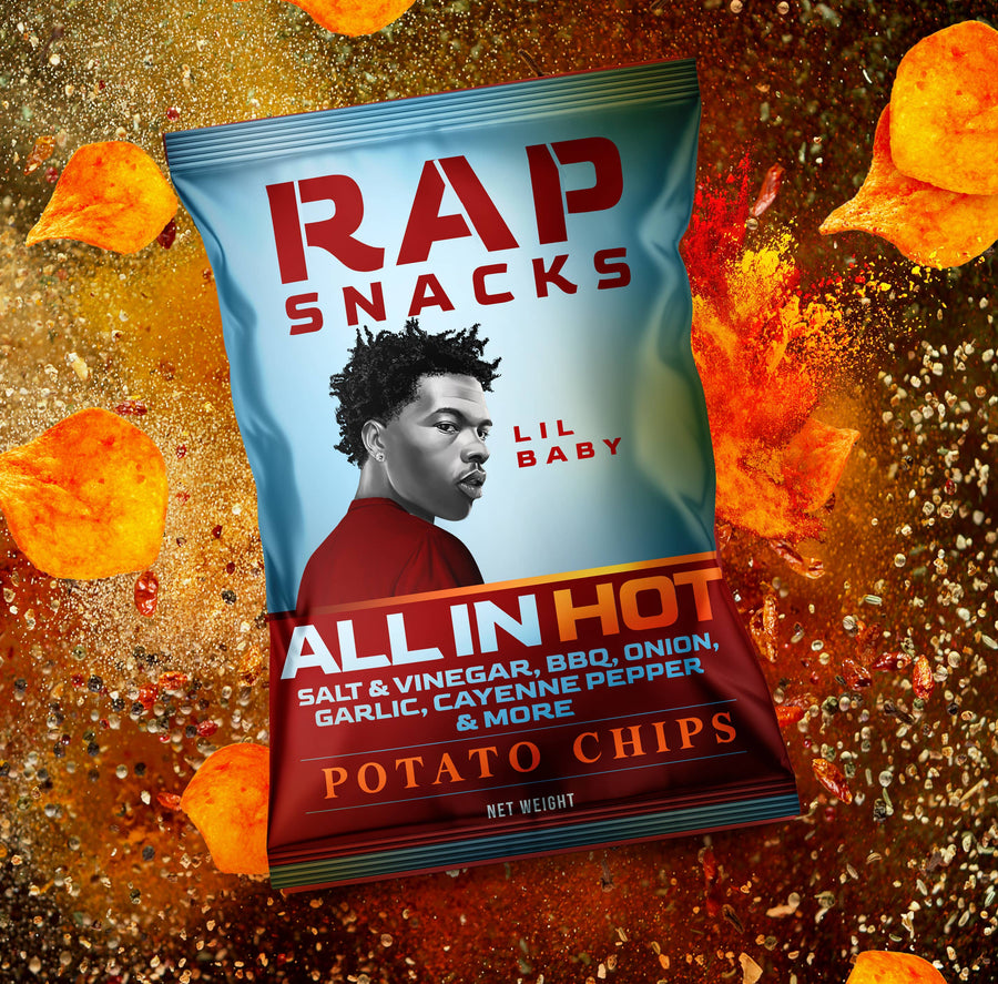 Rap Snacks Lil Baby All in HOT Potato Chips (2.5oz) &mdash; second view