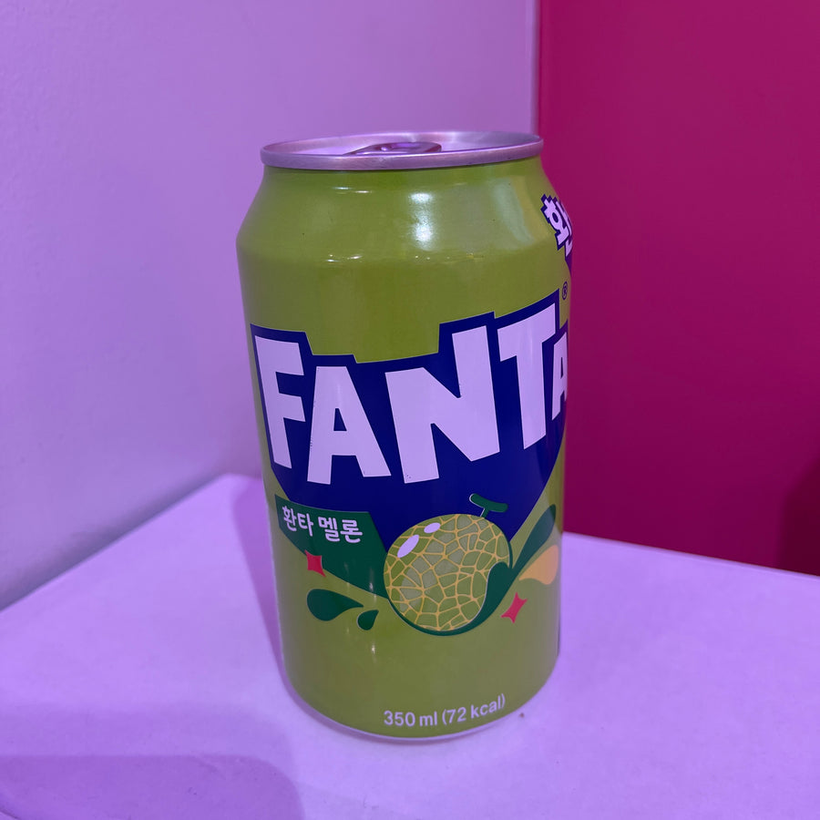 Fanta Melon ( Korea ) — front of pack at Exotic Snaxx Chicago