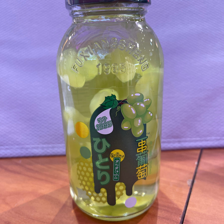 Fuxiangsheng – Whole Green Grape Juice Drink — front of pack at Exotic Snaxx Chicago