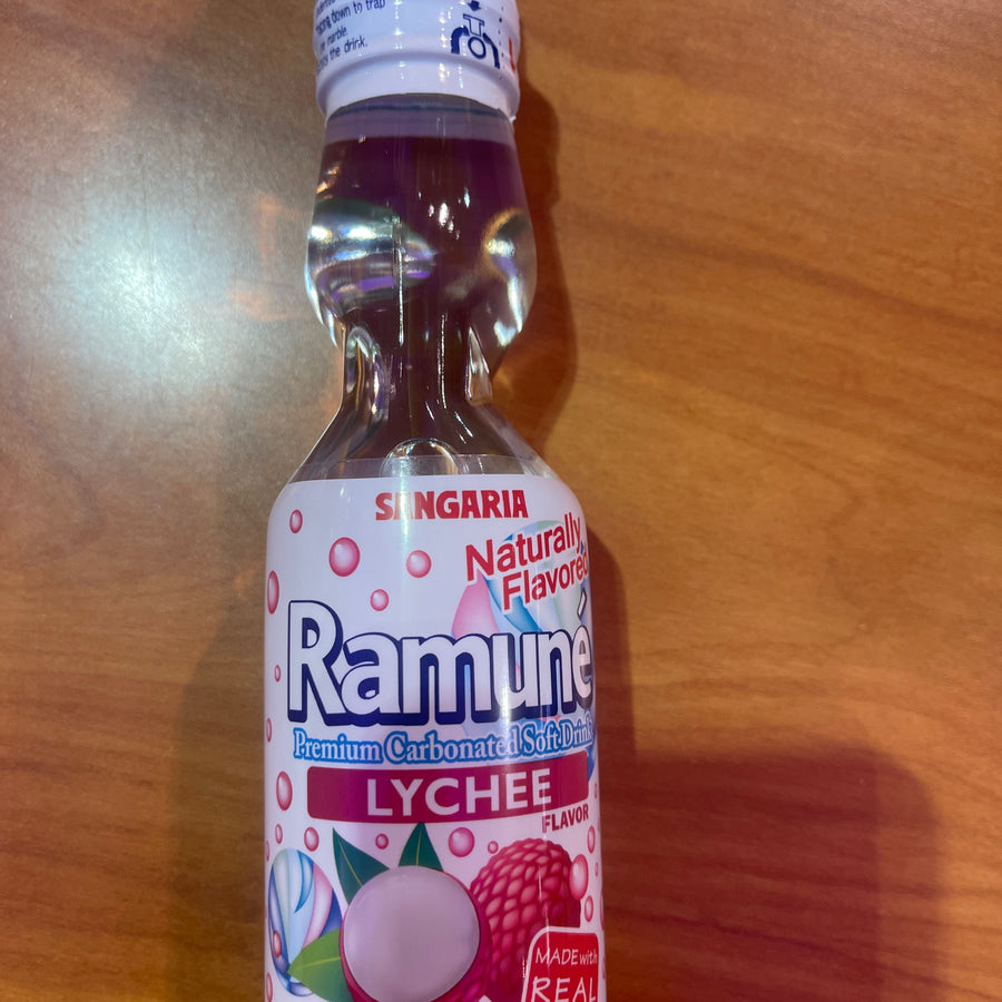 Ramune Lychee — front of pack at Exotic Snaxx Chicago