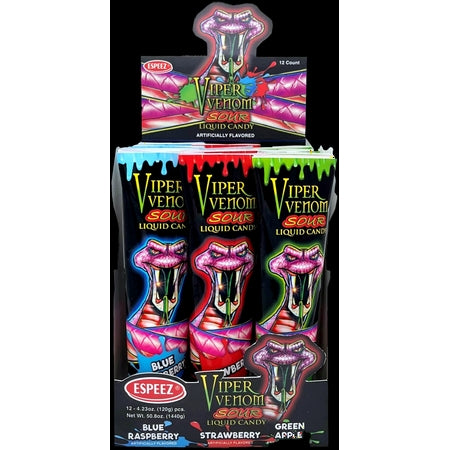 Viper Venom Sour Liquid Candy — front of pack at Exotic Snaxx Chicago