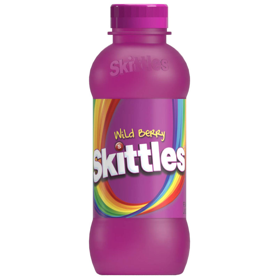 Skittles Drinks - Wild Berry, 14oz Plastic Bottles — front of pack at Exotic Snaxx Chicago