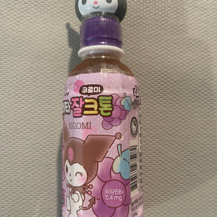 Sanrio Kuromi Grape Drink (Korea) — front of pack at Exotic Snaxx Chicago