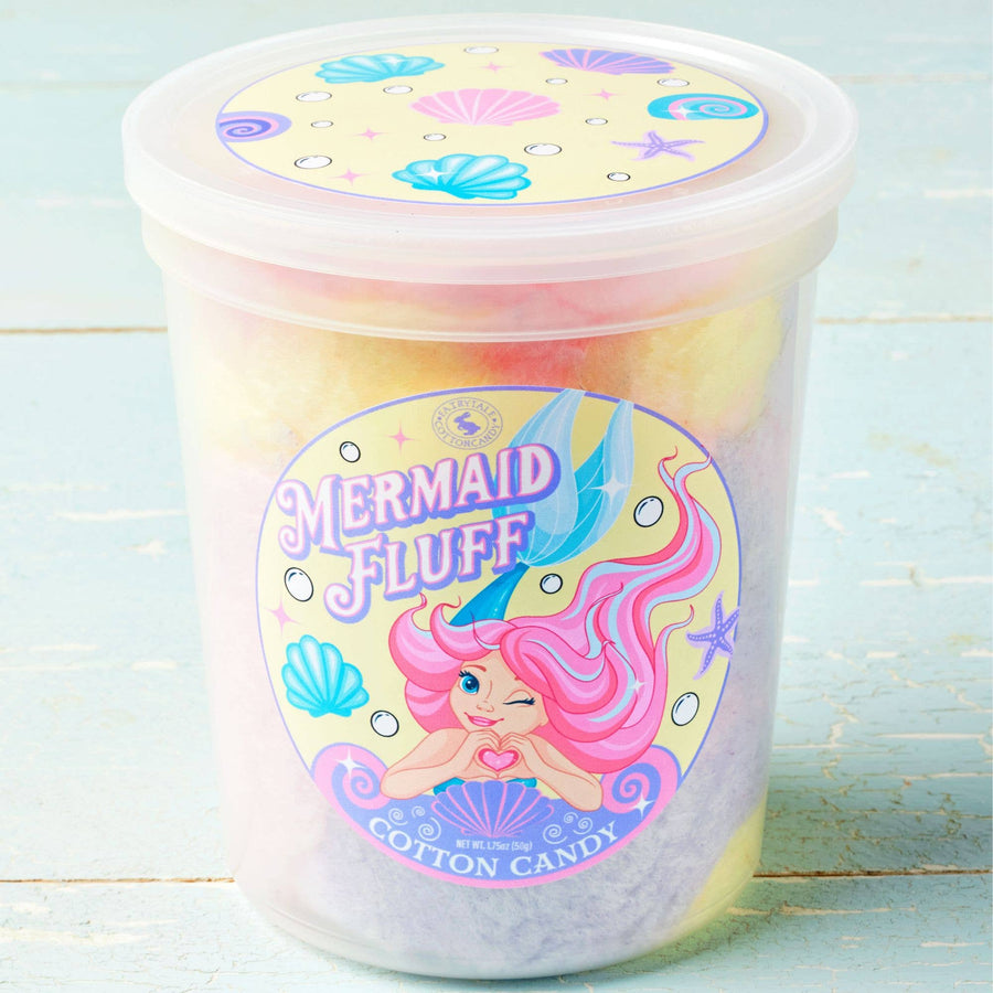 Mermaid Fluff Cotton Candy — front of pack at Exotic Snaxx Chicago