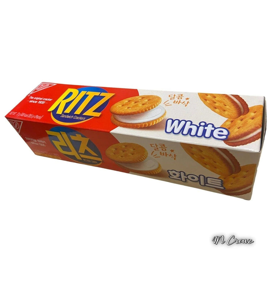 Ritz Crackers Vanilla Cream Sandwich Crackers (Korean Import) — front of pack at Exotic Snaxx Chicago