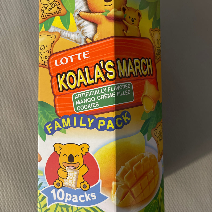 Lotte Koala’s March Mango – Family Pack (Thailand) — front of pack at Exotic Snaxx Chicago