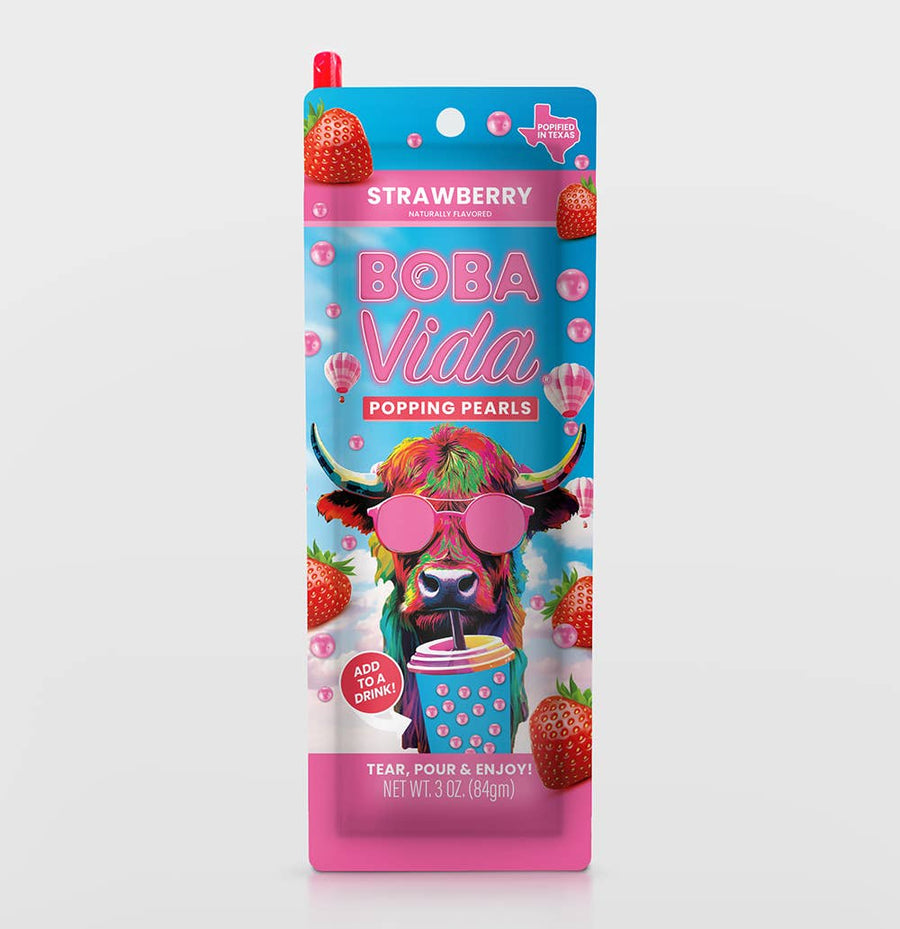 BobaVida Popping Boba -Summer Strawberry, &mdash; second view