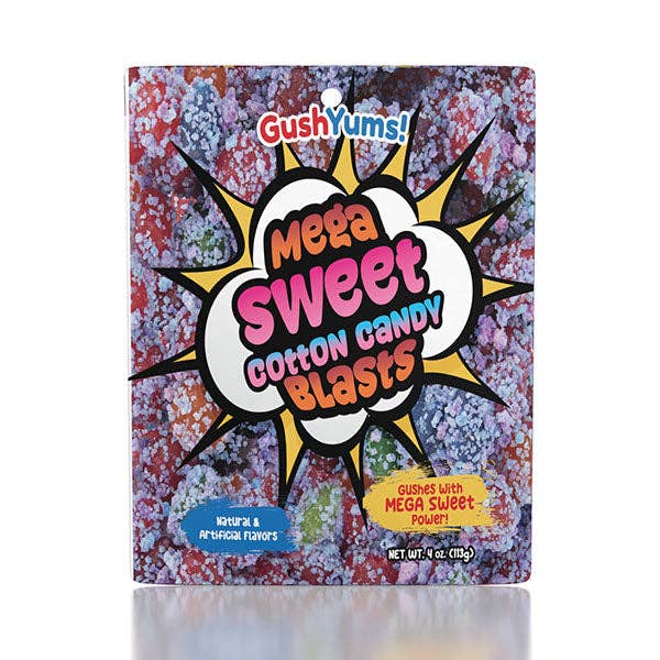 GushYums Mega Sweet Cotton Candy Blasts Gushing Gummy Candy  (Canada)