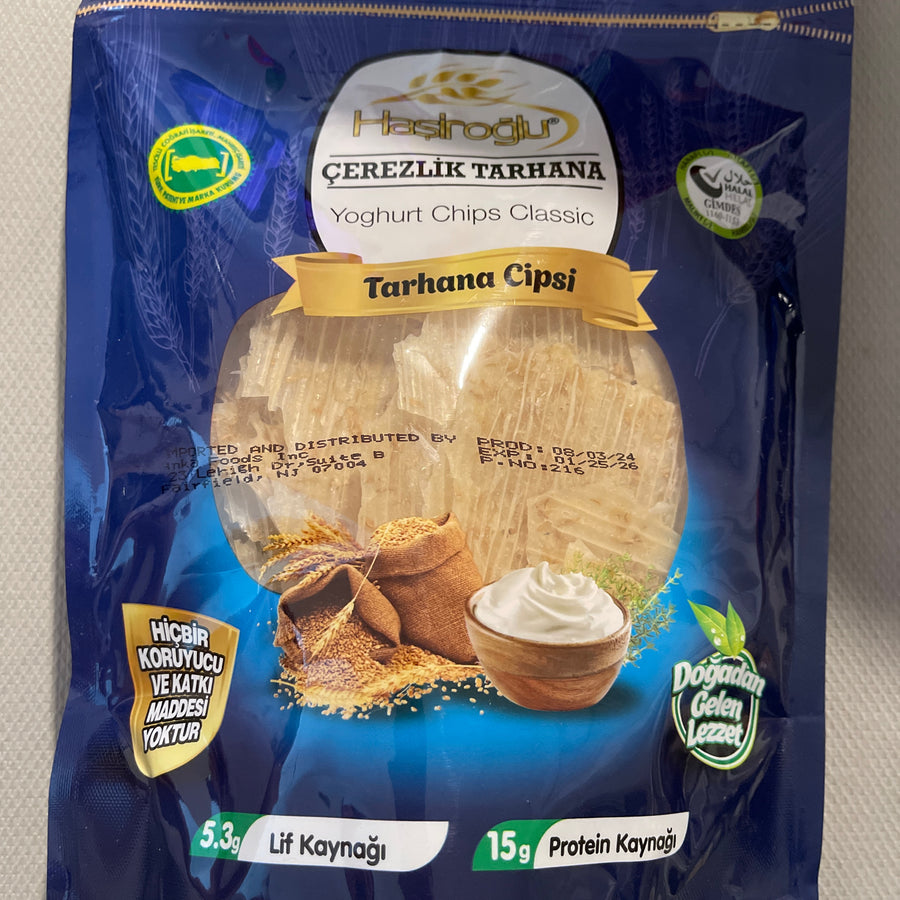Hasıroğlu Tarhana Chips Classic (Turkey) — front of pack at Exotic Snaxx Chicago