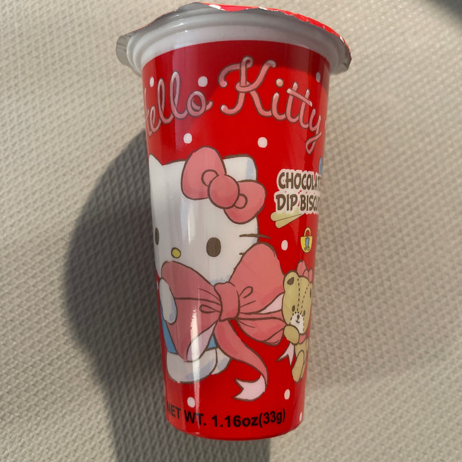 Hello Kitty Chocolate Dip Biscuit (Thailand) — front of pack at Exotic Snaxx Chicago