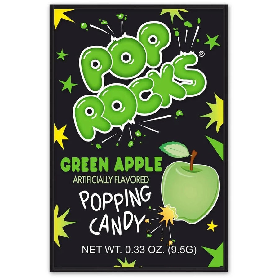 Pop Rocks Pouch Green Apple — front of pack at Exotic Snaxx Chicago