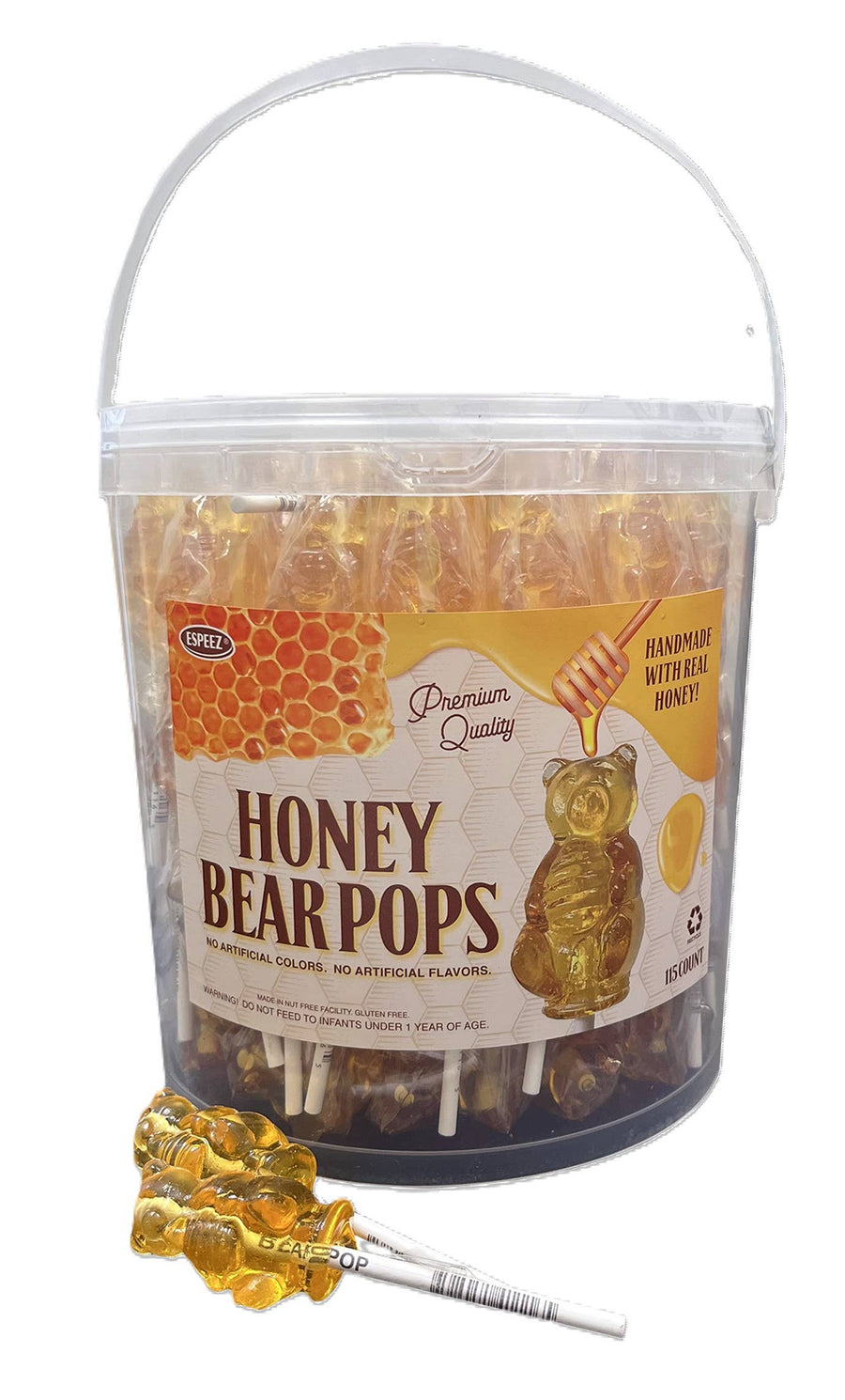 Espeez Honey Bear Pops, — front of pack at Exotic Snaxx Chicago