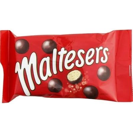 Mars North America Maltesers ( UK) — front of pack at Exotic Snaxx Chicago