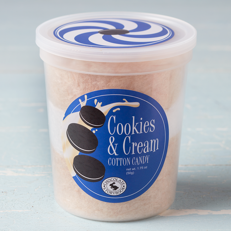 Cookies & Cream Cotton Candy — front of pack at Exotic Snaxx Chicago