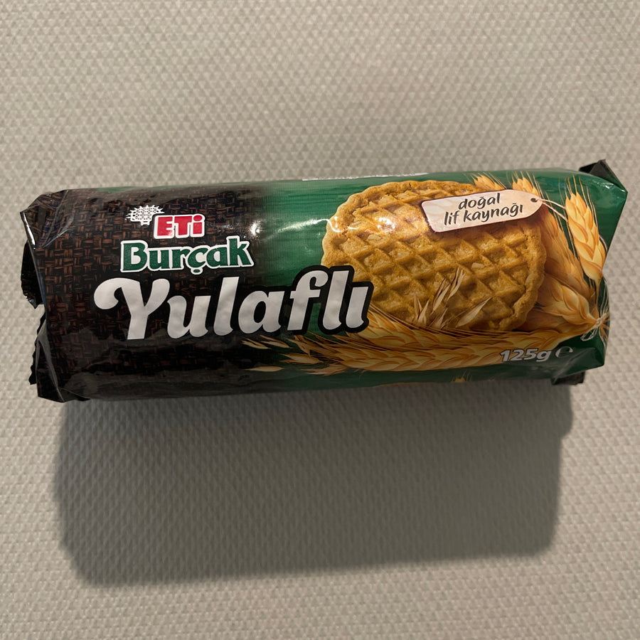 Eti Burçak Oat Biscuits (Turkey) — front of pack at Exotic Snaxx Chicago